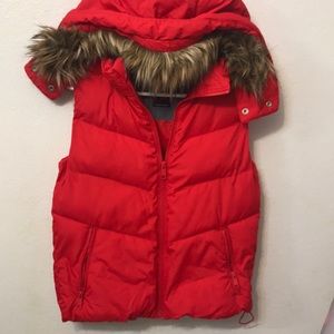 GAP Jackets & Coats - Faux-Fur Puffer Vest GAP Jackets & Coats - Faux-Fur Puffer Vest